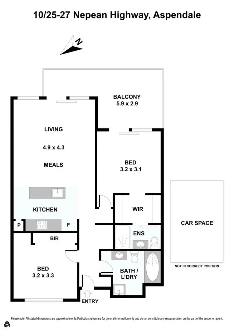 Floorplan of Homely apartment listing, 10/25-27 Nepean Highway, Aspendale VIC 3195