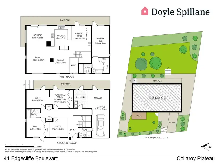 Floorplan of Homely house listing, 41 Edgecliffe Boulevard, Collaroy Plateau NSW 2097