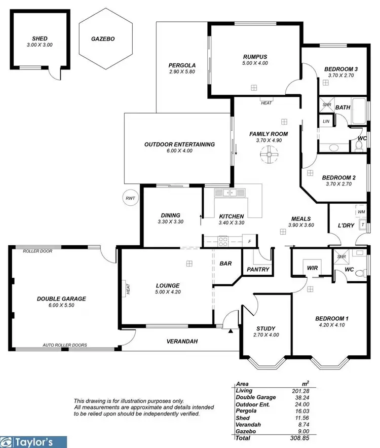 Floorplan of Homely house listing, 26 Gully Drive, Gulfview Heights SA 5096