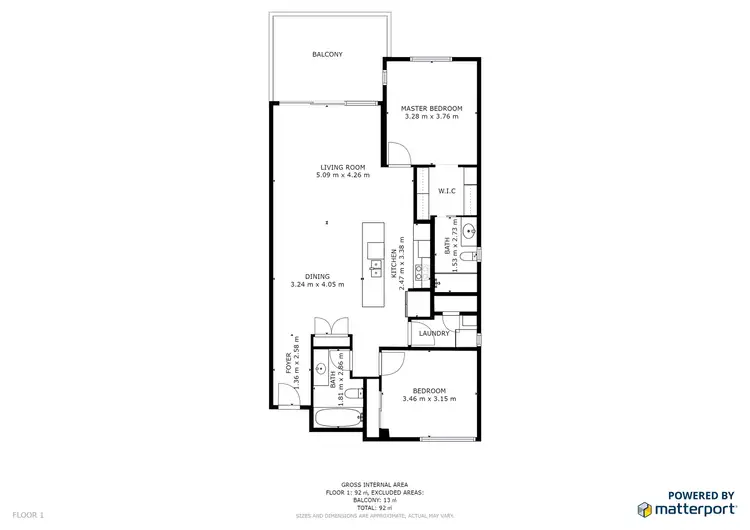 Floorplan of Homely unit listing, 12/510 Christine Avenue, Robina QLD 4226