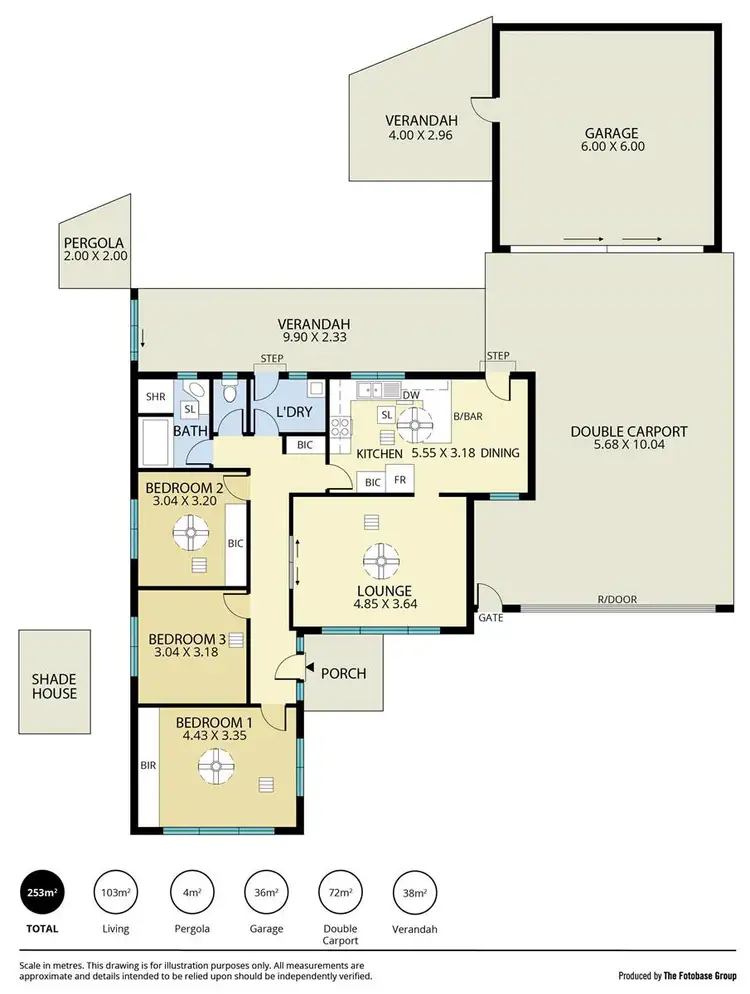Floorplan of Homely house listing, 1 Donald Court, Somerton Park SA 5044