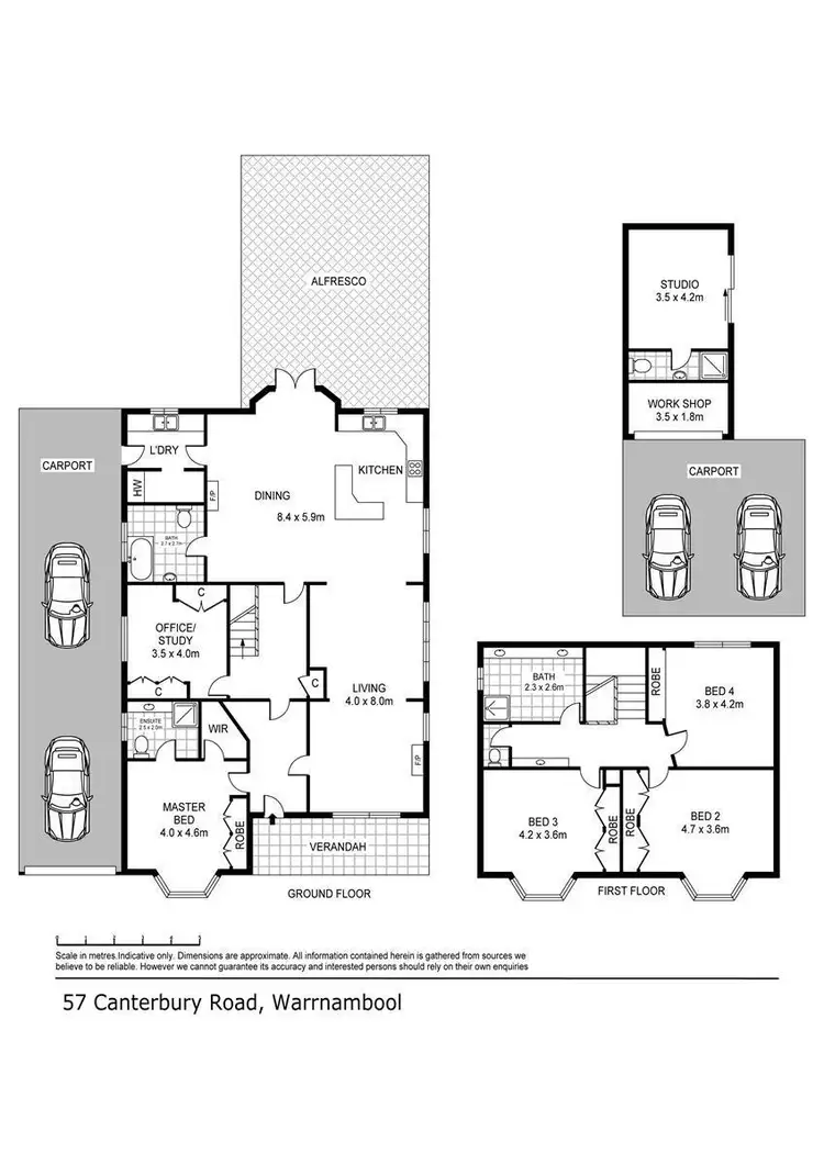 Floorplan of Homely house listing, 57 Canterbury Road, Warrnambool VIC 3280