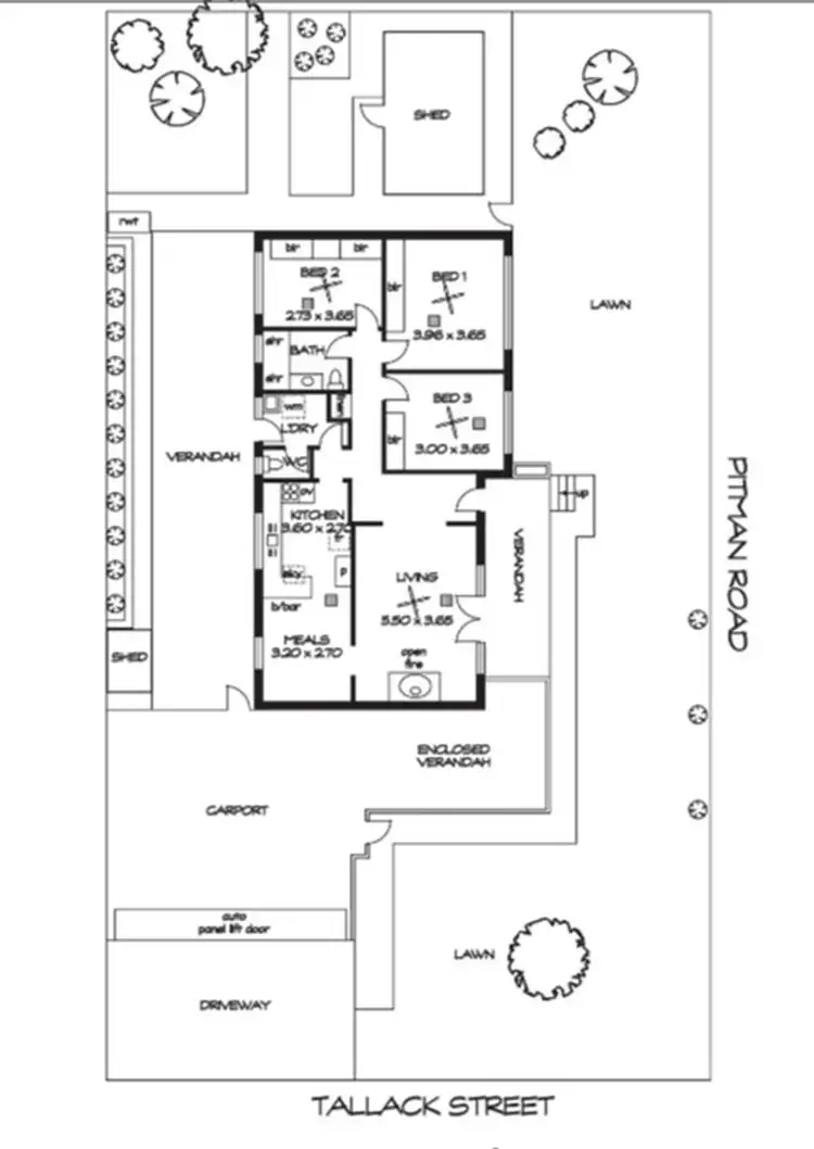 Floorplan of Homely house listing, 2 Tallack Street, Windsor Gardens SA 5087