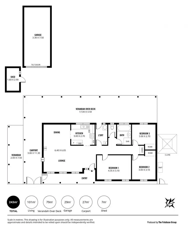 Floorplan of Homely house listing, 3 Chapman Crescent, Redwood Park SA 5097