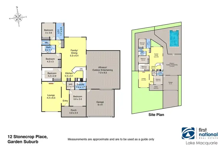 Floorplan of Homely house listing, 12 Stonecrop Place, Garden Suburb NSW 2289