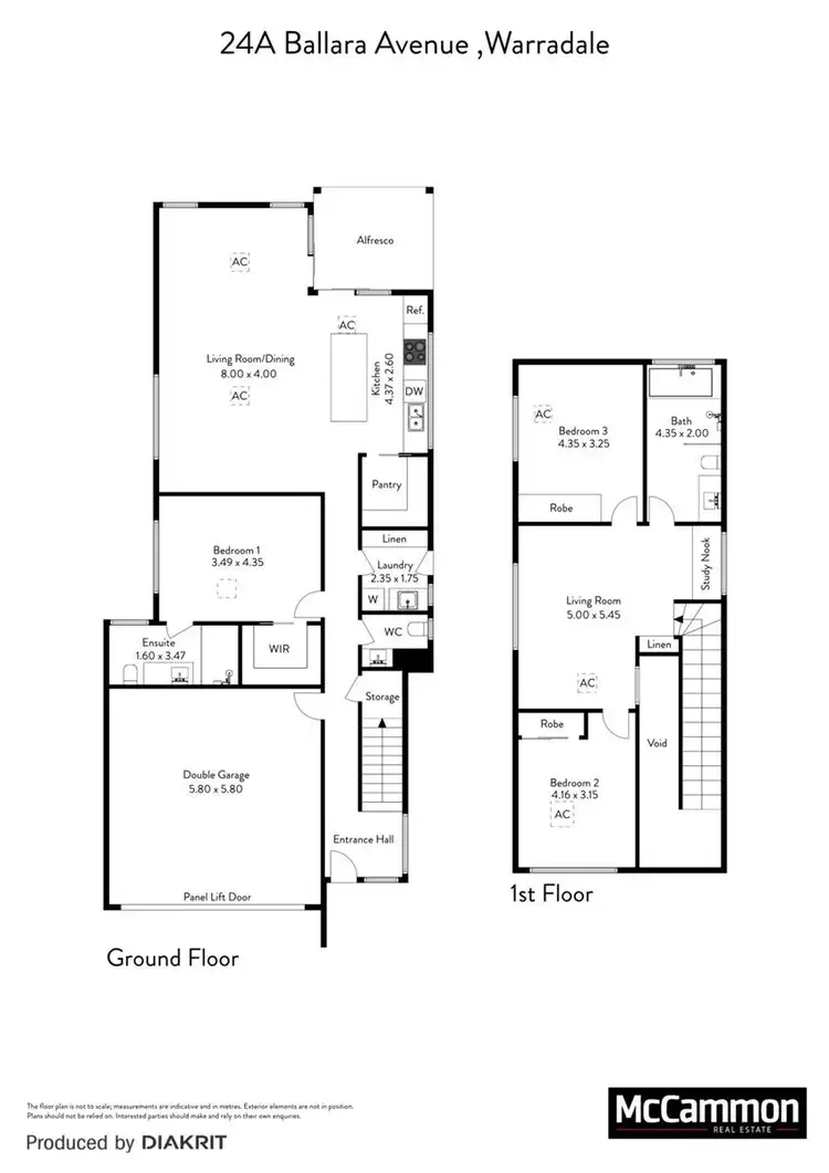 Floorplan of Homely house listing, 24a Ballara Avenue, Warradale SA 5046
