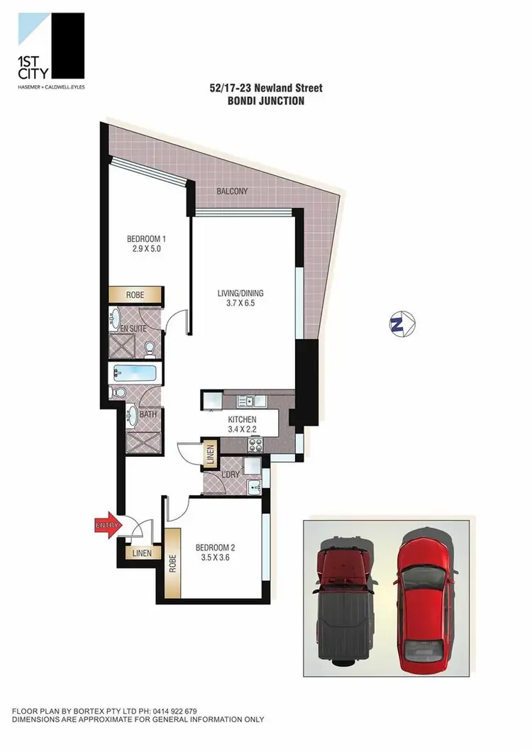 Floorplan of Homely apartment listing, 52/17-23 Newland Street, Bondi Junction NSW 2022
