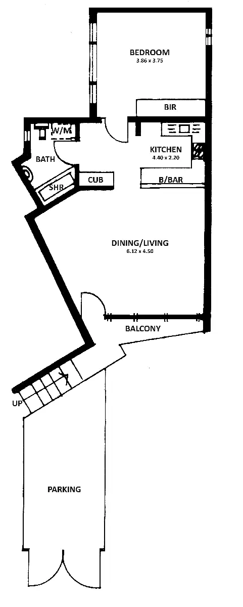 Floorplan of Homely apartment listing, 9/311-315 South Terrace, Adelaide SA 5000