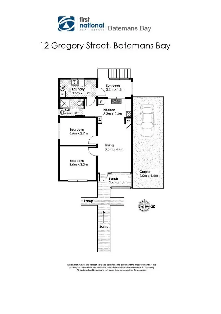 Floorplan of Homely house listing, 12 Gregory Street, Batemans Bay NSW 2536