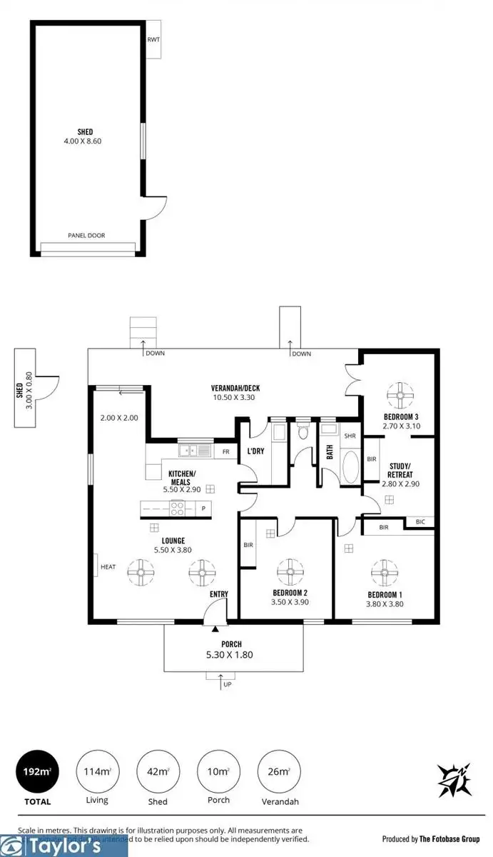 Floorplan of Homely house listing, 98 Warren Road, Modbury North SA 5092
