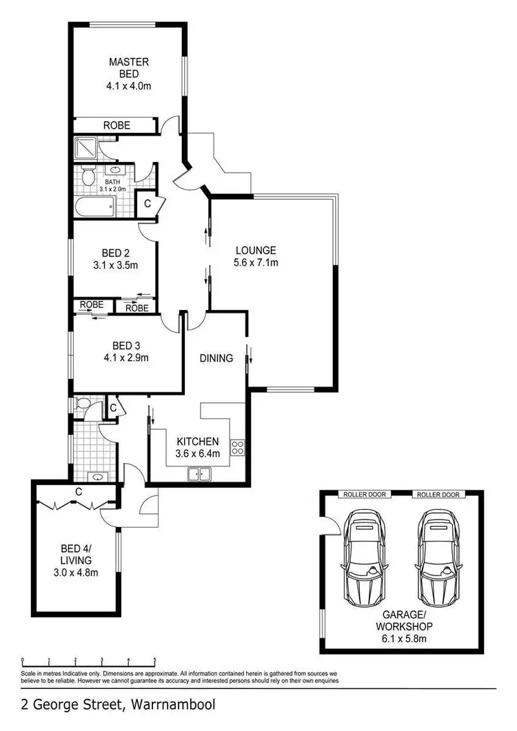 Floorplan of Homely house listing, 2 George  Avenue, Warrnambool VIC 3280