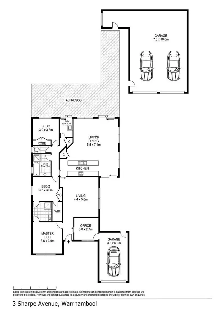 Floorplan of Homely house listing, 3 Sharpe  Avenue, Warrnambool VIC 3280
