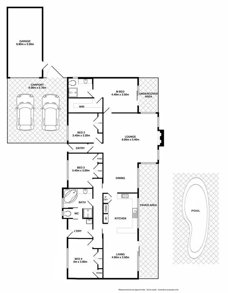 Floorplan of Homely house listing, 5 Flower Place, Wodonga VIC 3690