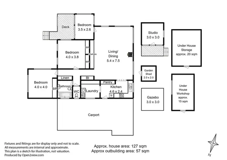 Floorplan of Homely house listing, 186 Palmers Road, Port Huon TAS 7116