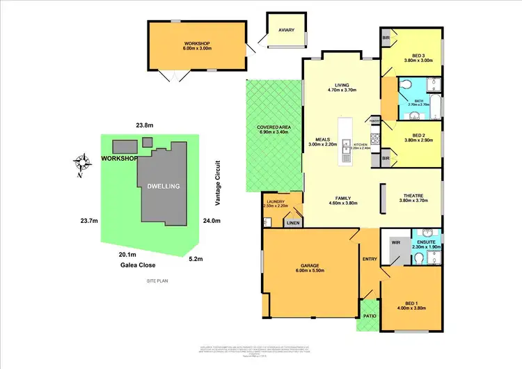 Floorplan of Homely house listing, 2 Galea Close, Cameron Park NSW 2285