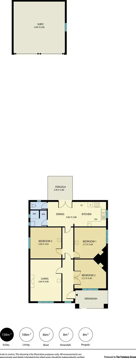 Floorplan of Homely house listing, 262 Sir Donald Bradman Drive, Cowandilla SA 5033