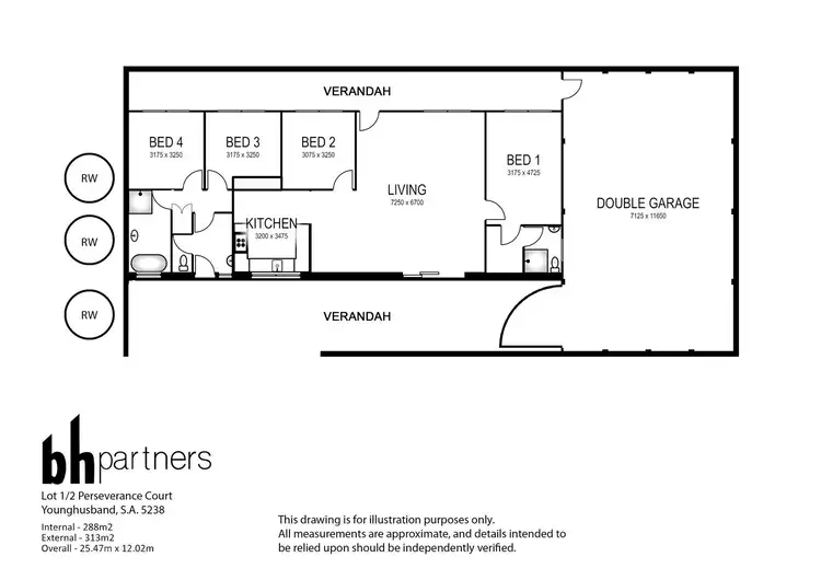 Floorplan of Homely house listing, Lot 1 & 2 Perseverance Court, Younghusband SA 5238