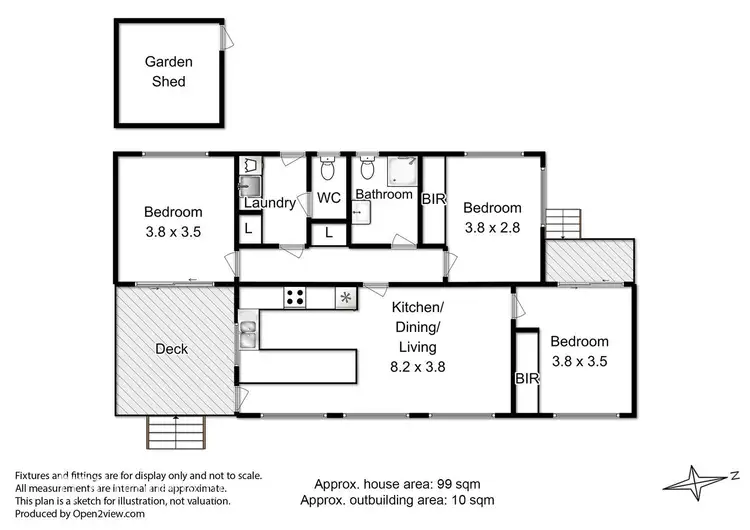 Floorplan of Homely house listing, 60A Pottery Road, Dover TAS 7117