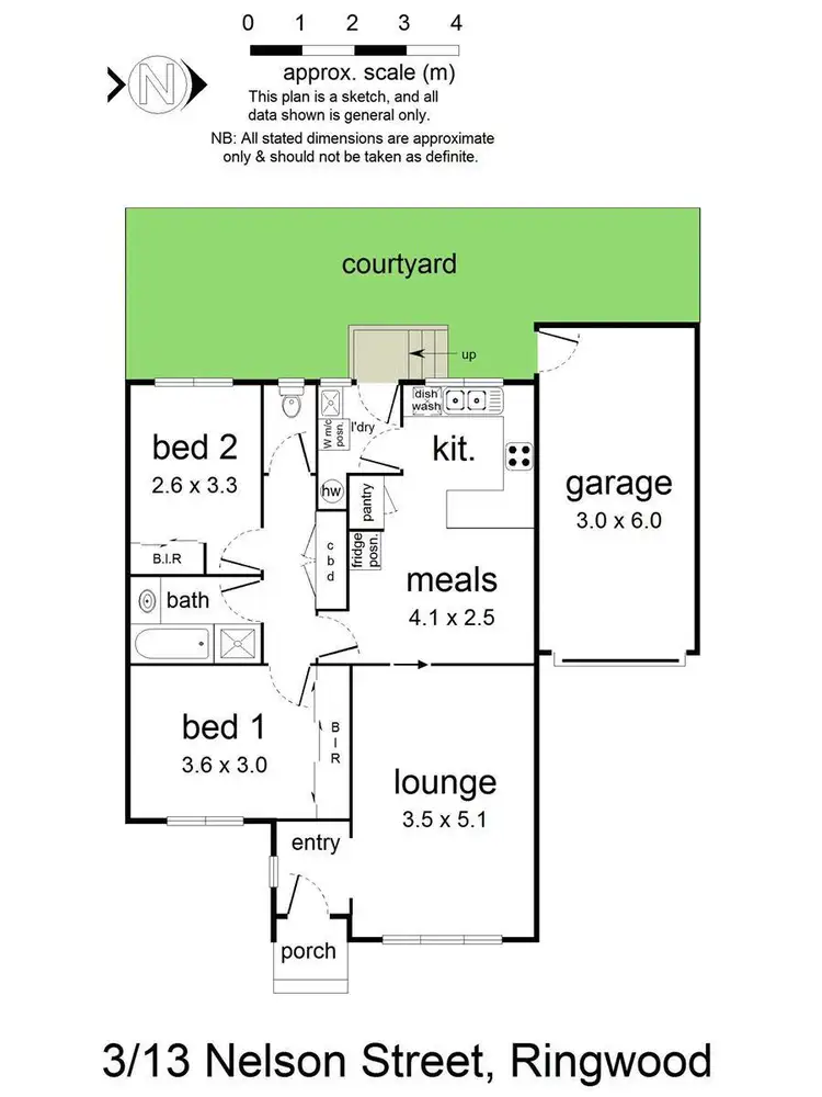 Floorplan of Homely unit listing, 3/13 Nelson Street, Ringwood VIC 3134