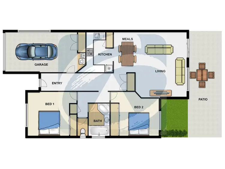 Floorplan of Homely townhouse listing, 6/15 Daisy Hill Road, Daisy Hill QLD 4127