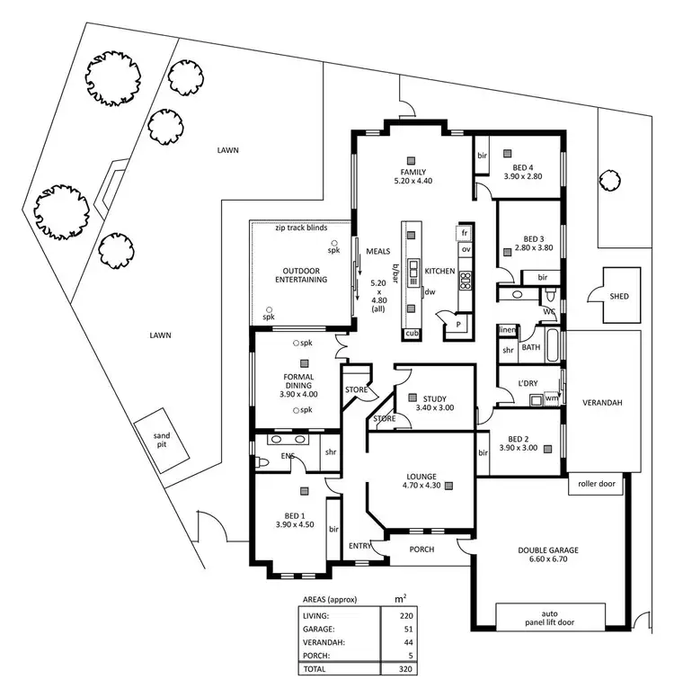Floorplan of Homely house listing, 6 Railway Court, Walkley Heights SA 5098