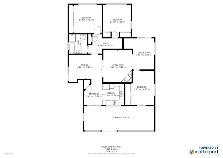 Floorplan of Homely house listing, 5 Sandy Lane, Cardross VIC 3496