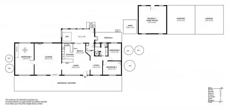 Floorplan of Homely rural property listing, 34 Ridley Road, Mannum SA 5238