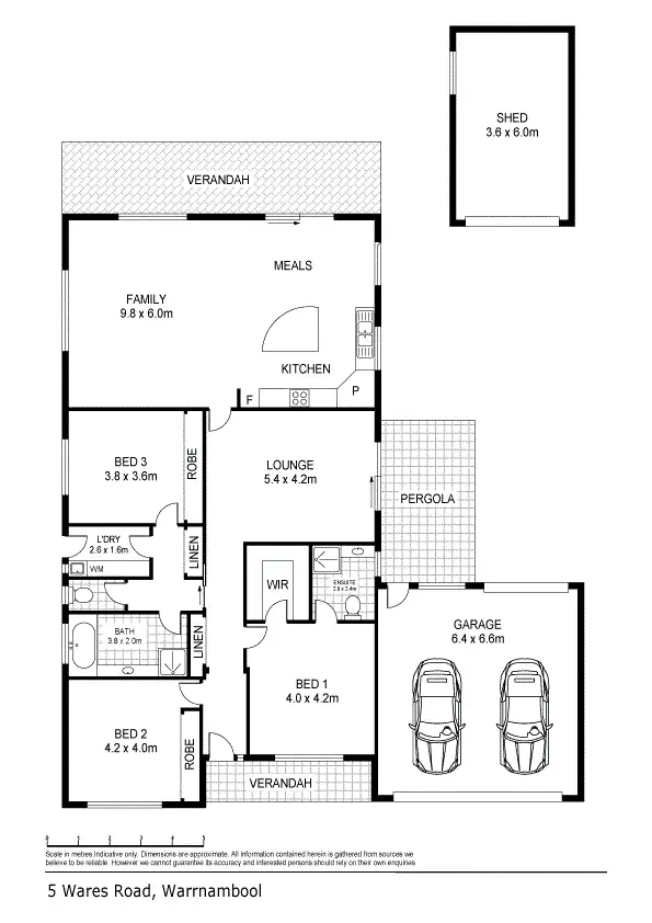 Floorplan of Homely house listing, 5 Wares Road, Warrnambool VIC 3280