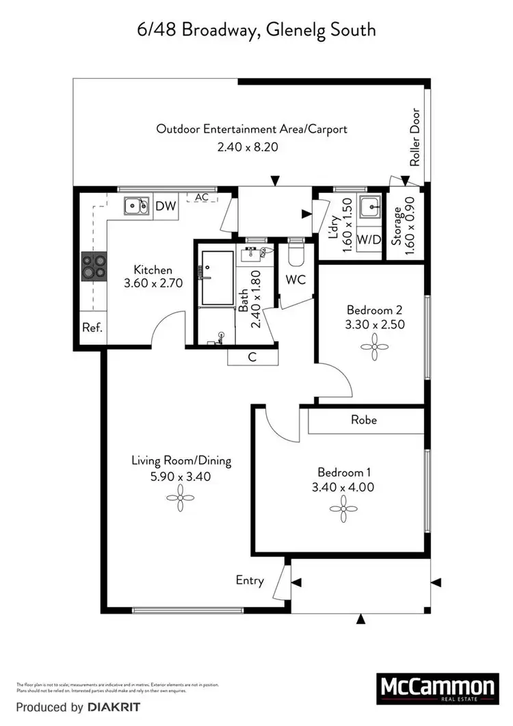 Floorplan of Homely unit listing, 6/48 Broadway, Glenelg South SA 5045