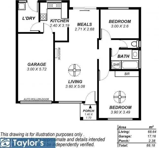 Floorplan of Homely unit listing, 20/14 Gretel Crescent, Paralowie SA 5108