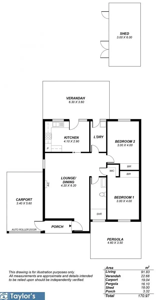 Floorplan of Homely house listing, 8 Karungi Court, Salisbury Downs SA 5108