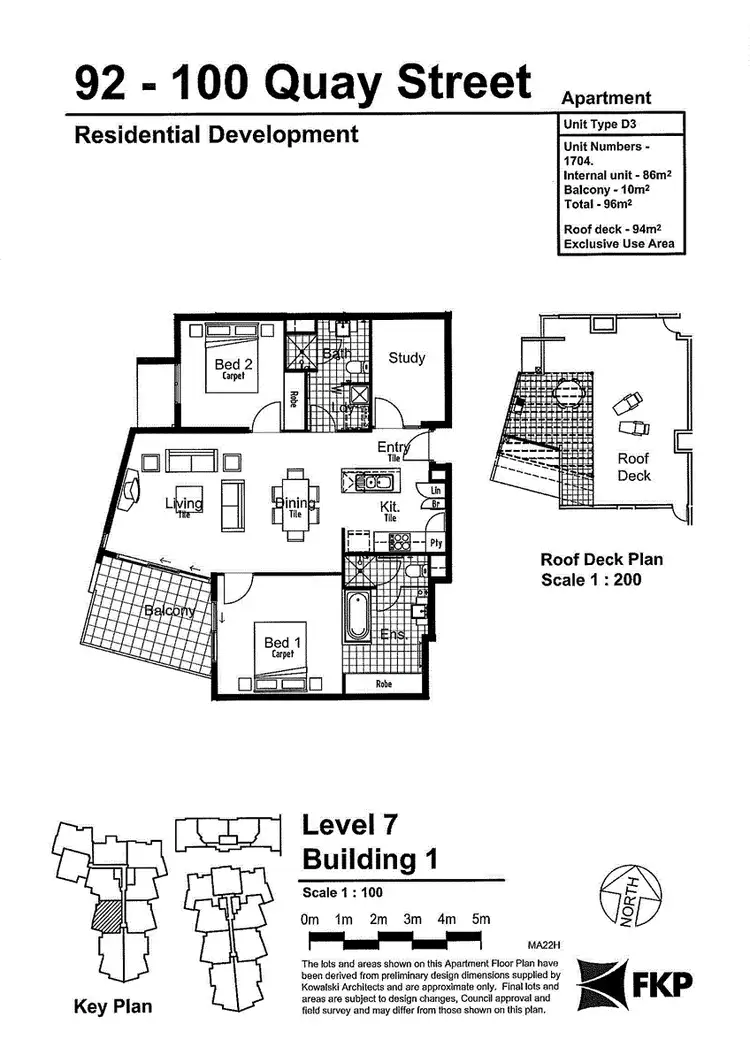 Floorplan of Homely apartment listing, 1704/100 Quay Street, Brisbane City QLD 4000
