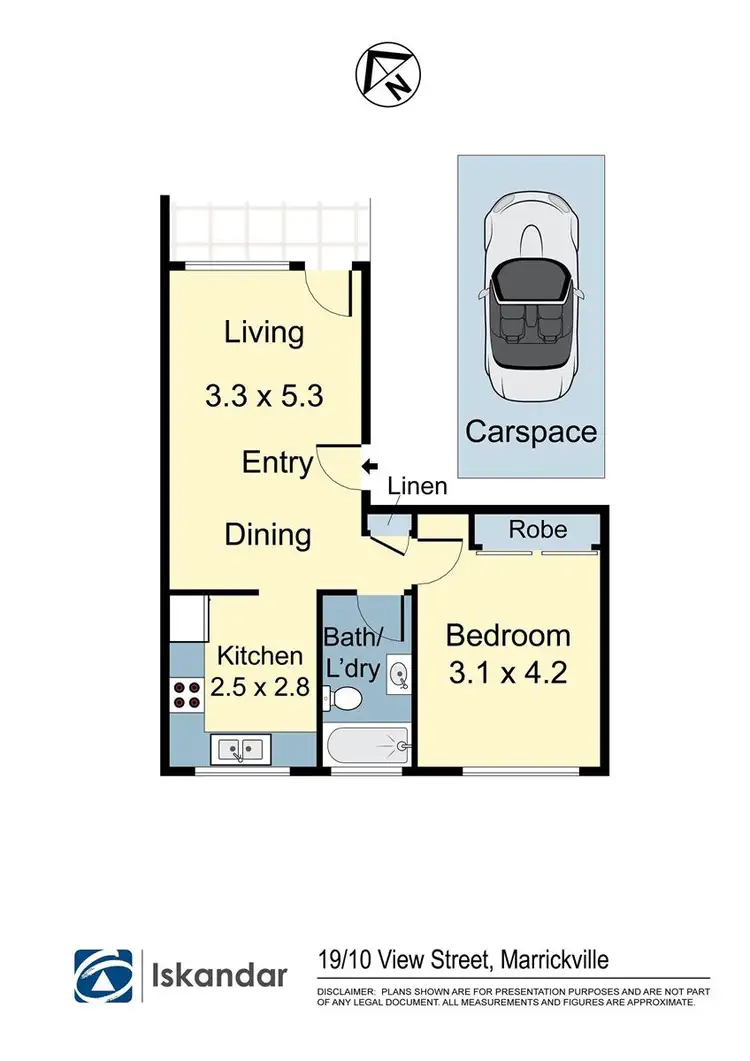 Floorplan of Homely apartment listing, 19/10 View Street, Marrickville NSW 2204