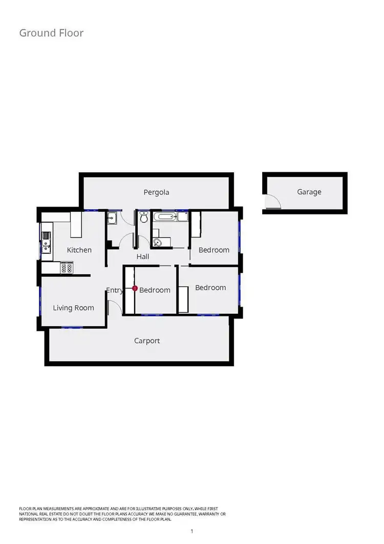 Floorplan of Homely house listing, 24 Melrose Drive, Wodonga VIC 3690