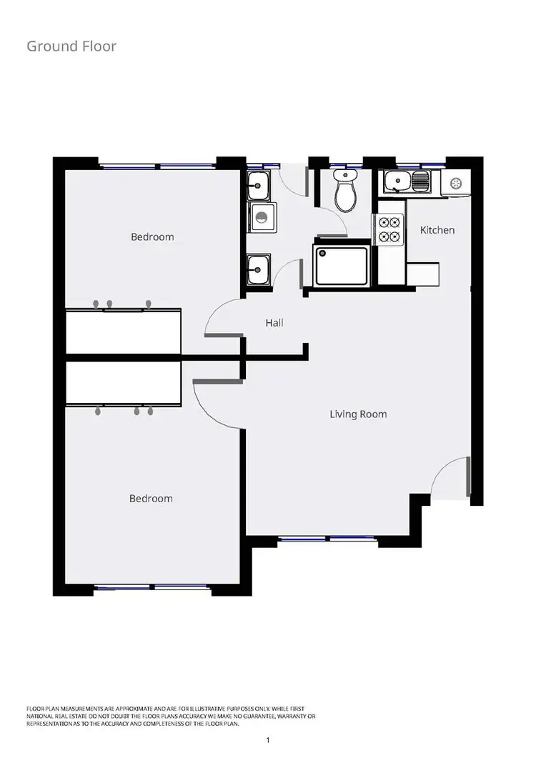 Floorplan of Homely unit listing, 6/418 Bevan Street, Lavington NSW 2641