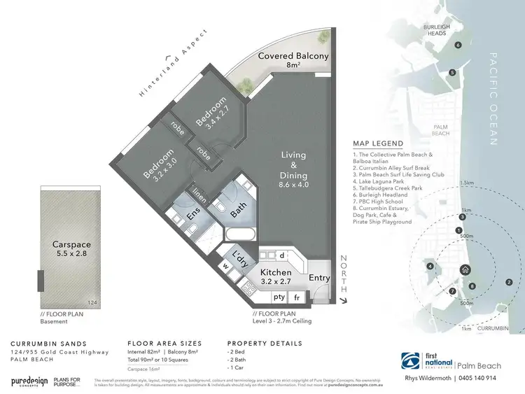 Floorplan of Homely apartment listing, 124/955 Gold Coast Highway, Palm Beach QLD 4221