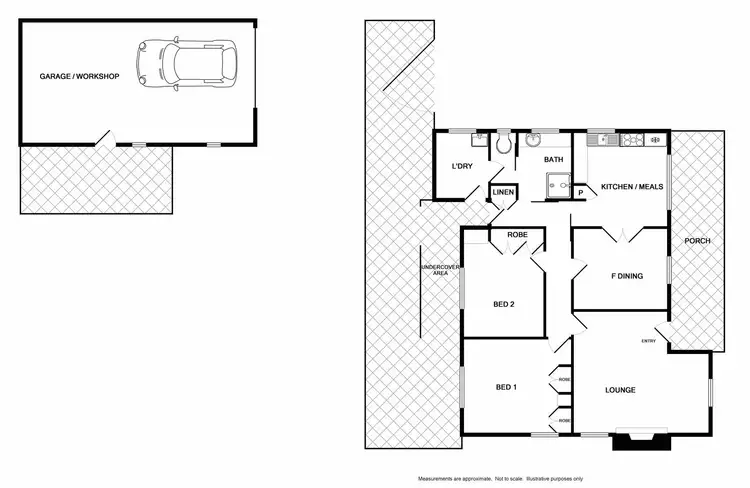 Floorplan of Homely house listing, 20 Lindsay Street, Wodonga VIC 3690