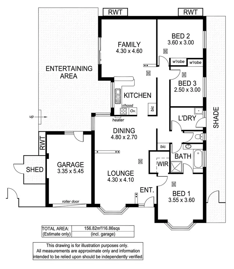 Floorplan of Homely house listing, 22 Warburton Drive, Woodcroft SA 5162