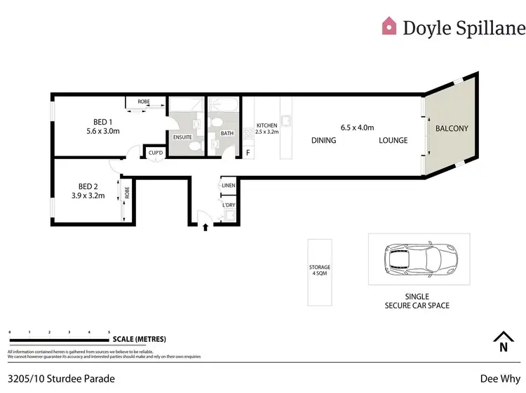 Floorplan of Homely unit listing, 3205/10 Sturdee Parade, Dee Why NSW 2099