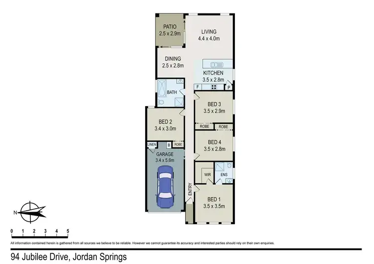 Floorplan of Homely house listing, 94 Jubilee Drive, Jordan Springs NSW 2747