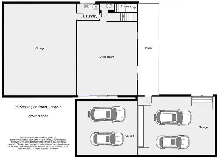 Floorplan of Homely house listing, 93 Kensington Road, Leopold VIC 3224