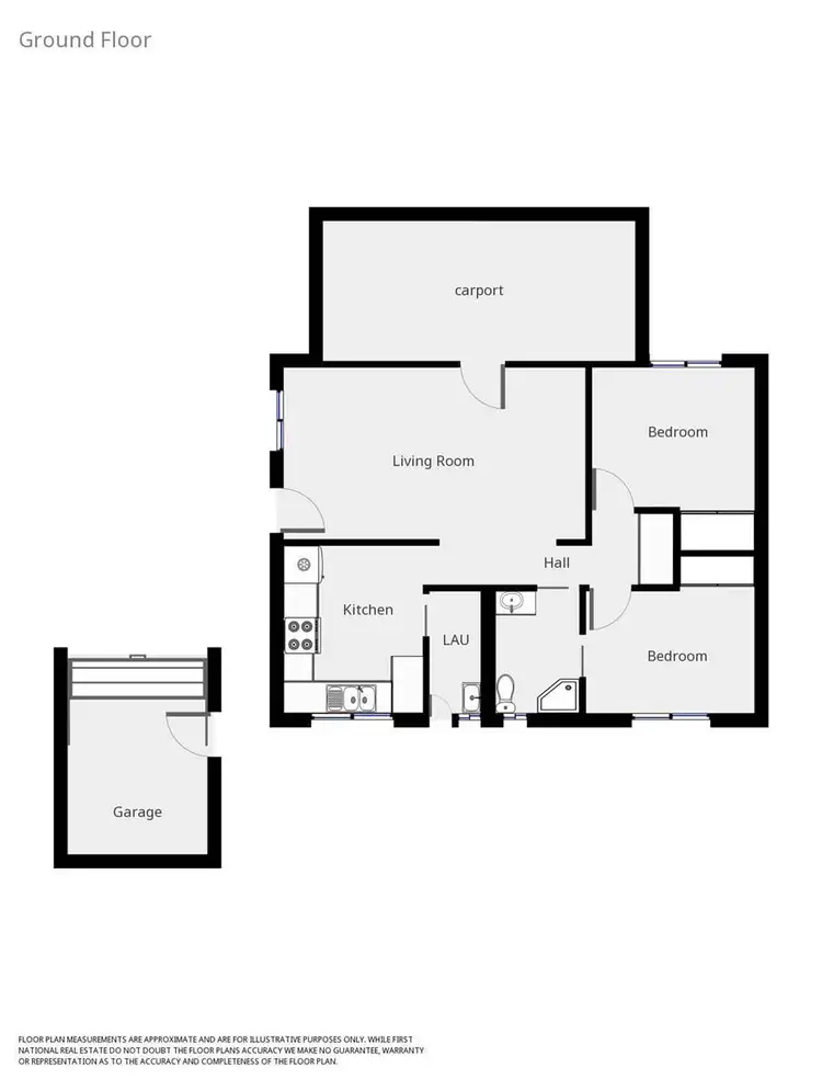 Floorplan of Homely townhouse listing, 2/6 Skerry Street, Chiltern VIC 3683