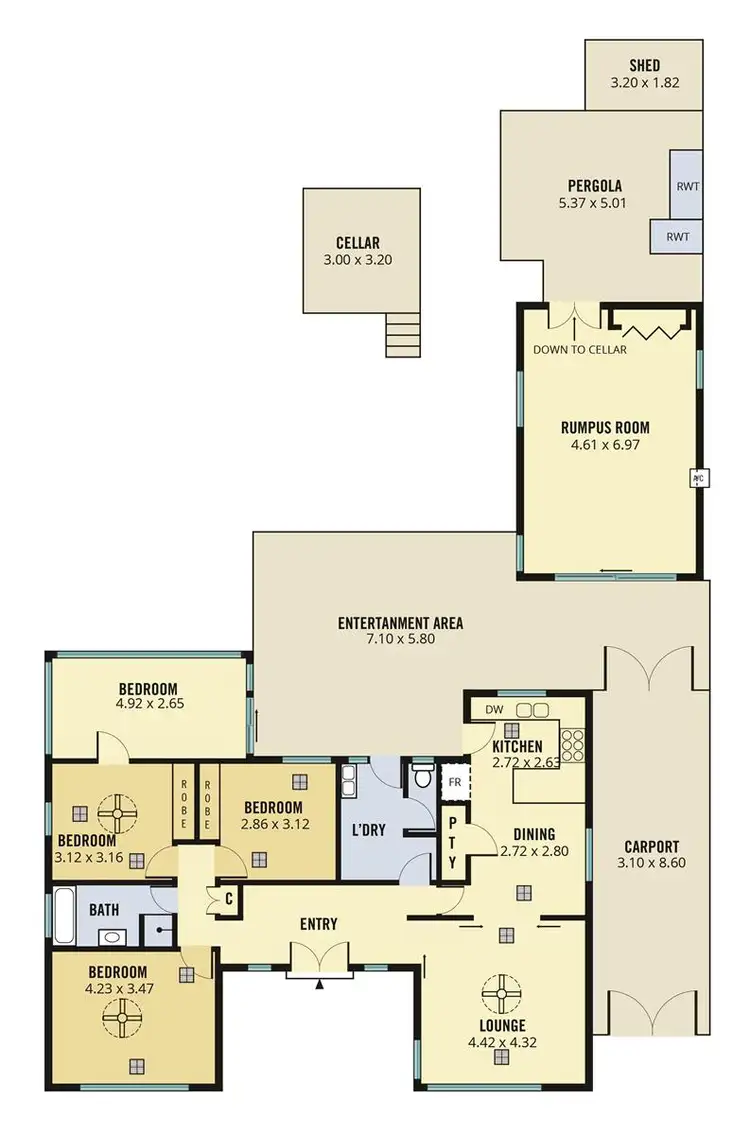 Floorplan of Homely house listing, 13 Catherine Avenue, Flinders Park SA 5025
