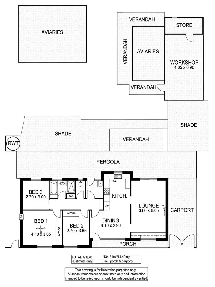 Floorplan of Homely house listing, 5 Protea Street, Morphett Vale SA 5162