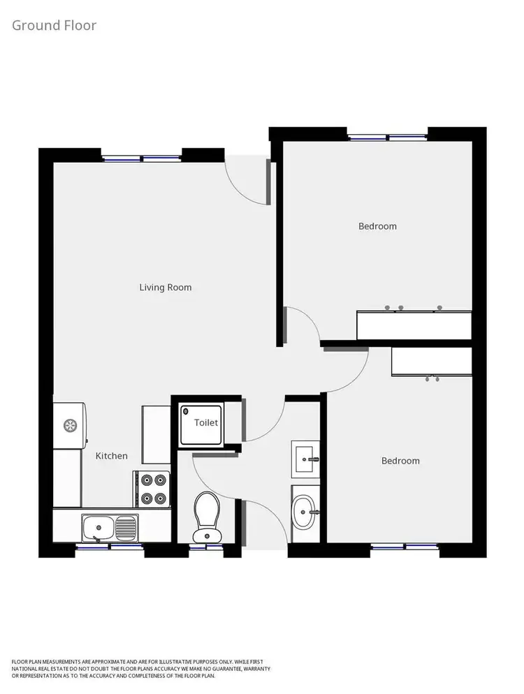 Floorplan of Homely unit listing, 4/3 Rattray Avenue, Wodonga VIC 3690