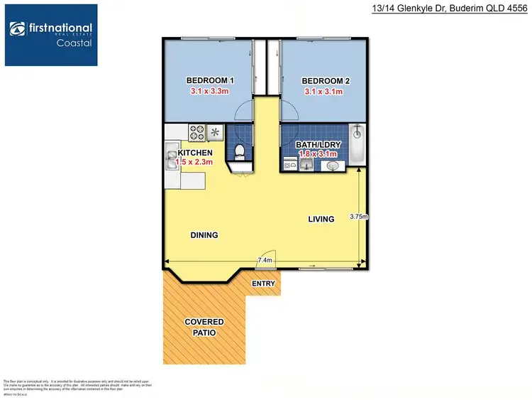 Floorplan of Homely unit listing, 13/14 Glen Kyle Drive, Buderim QLD 4556