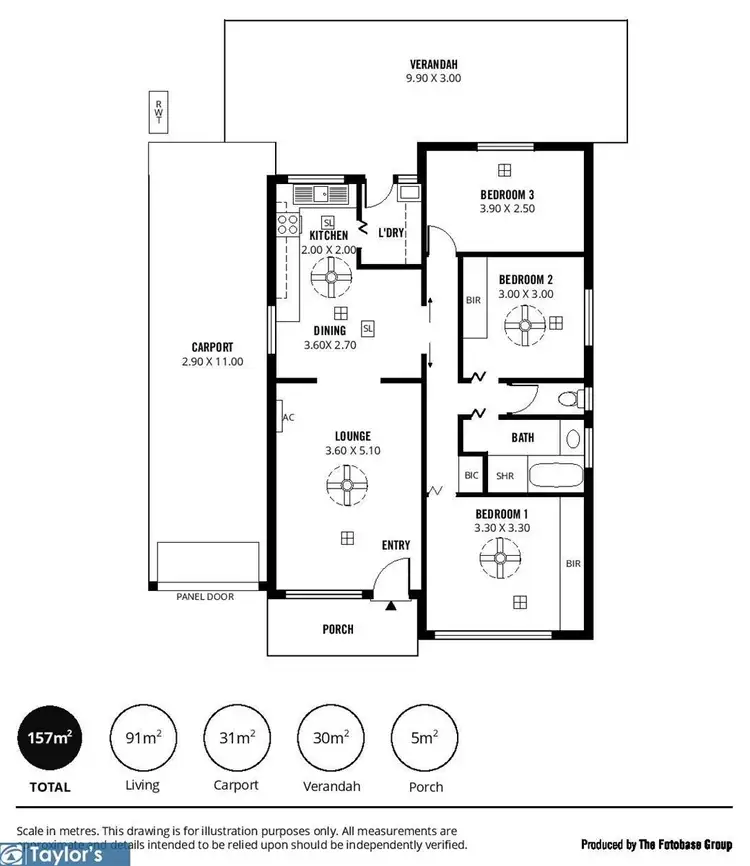 Floorplan of Homely unit listing, 6/7 Goodfield Road, Para Hills West SA 5096