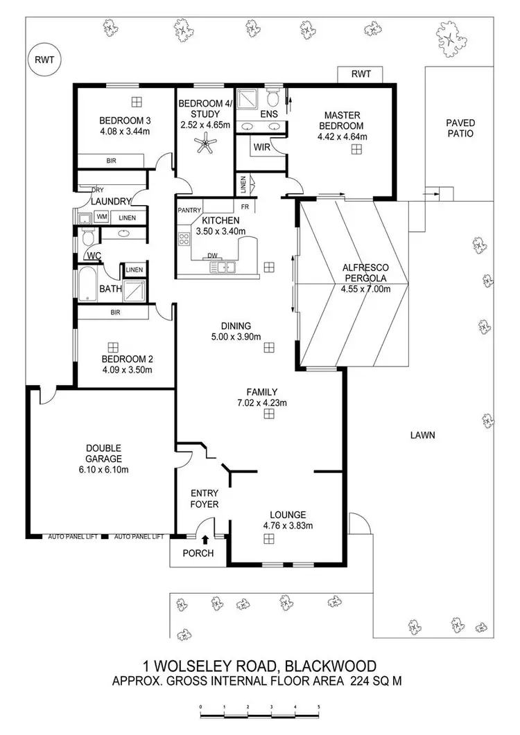 Floorplan of Homely house listing, 1 Wolseley Road, Blackwood SA 5051