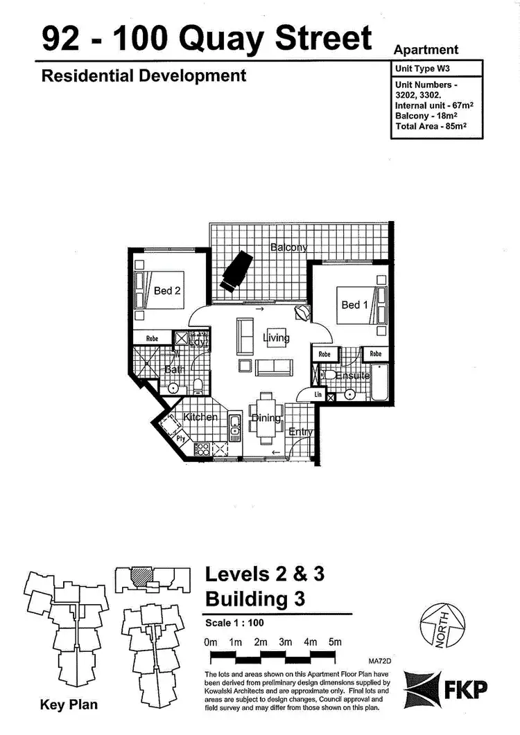 Floorplan of Homely apartment listing, 3202/92 Quay Street, Brisbane City QLD 4000