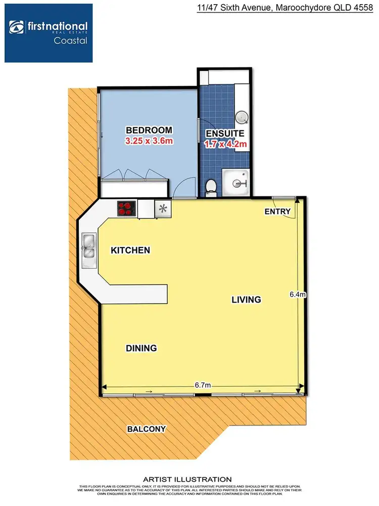 Floorplan of Homely unit listing, 11/47 Sixth Avenue, Maroochydore QLD 4558